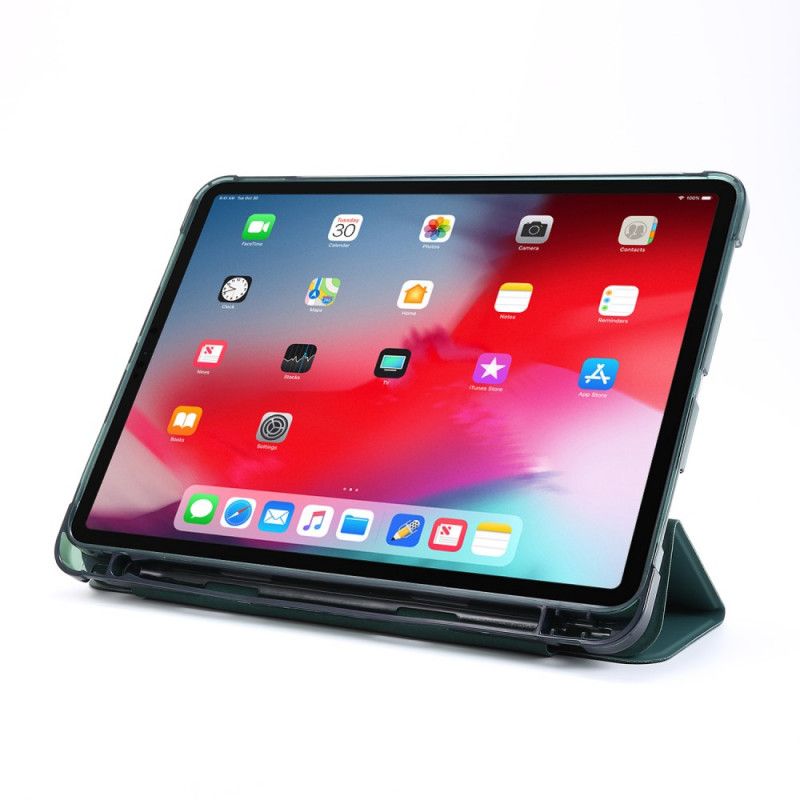 Smart Fodral iPad Pro 12.9" (2018) (2020) Svart Pennhållare I Imiterat Läder