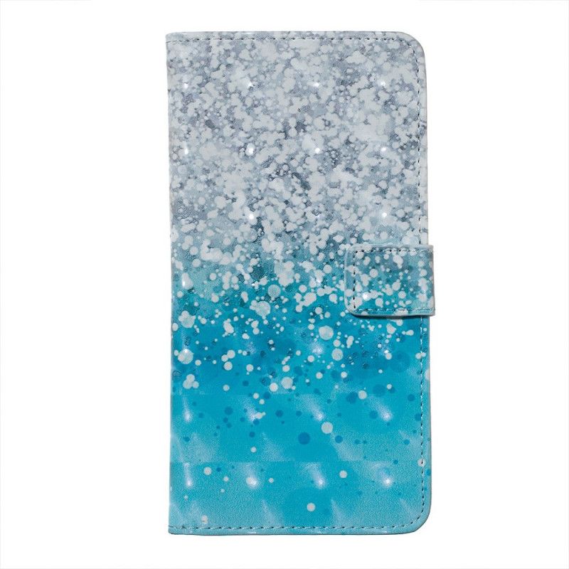 Fodral Huawei Y7 2019 Blå Tonad Glitter