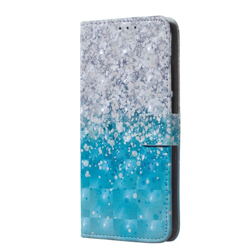 Fodral Huawei Y7 2019 Blå Tonad Glitter