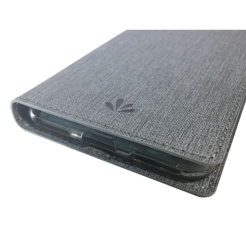 Folio-fodral Huawei Y7 2019 Grå Strukturerad