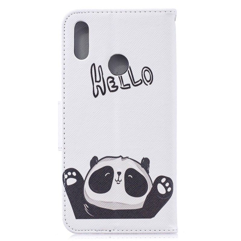 Läderfodral Huawei Y7 2019 Mobilskal Hej Panda