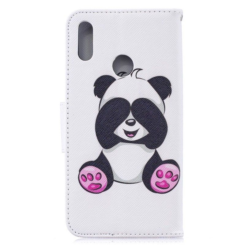 Läderfodral Huawei Y7 2019 Mobilskal Rolig Panda