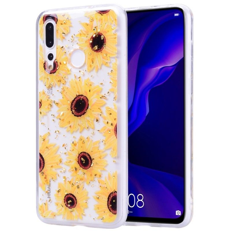 Skal för Huawei Y7 2019 Flera Solrosor