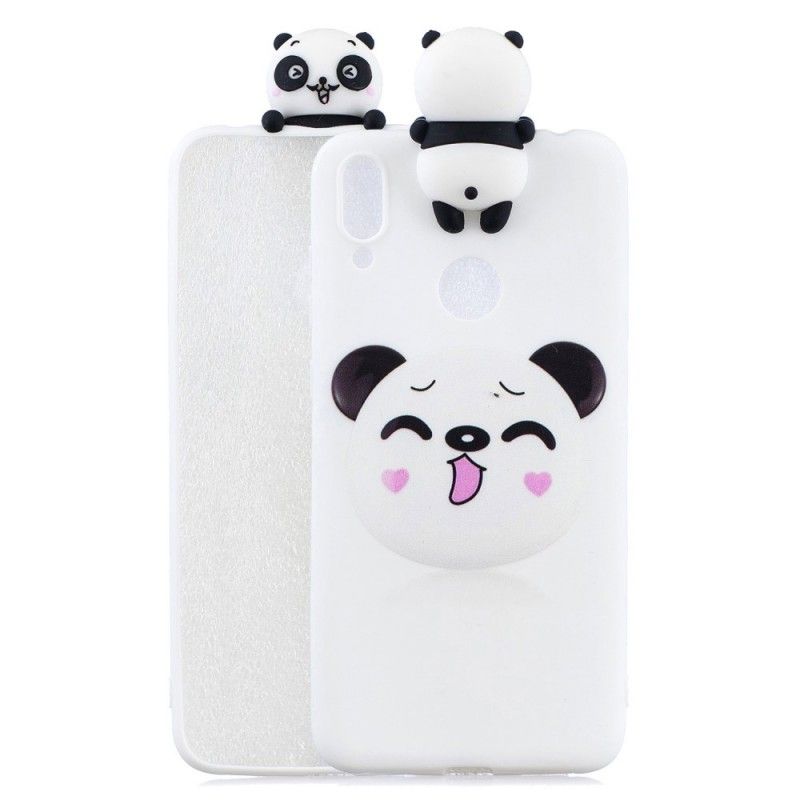 Skal för Huawei Y7 2019 Rolig 3D Panda