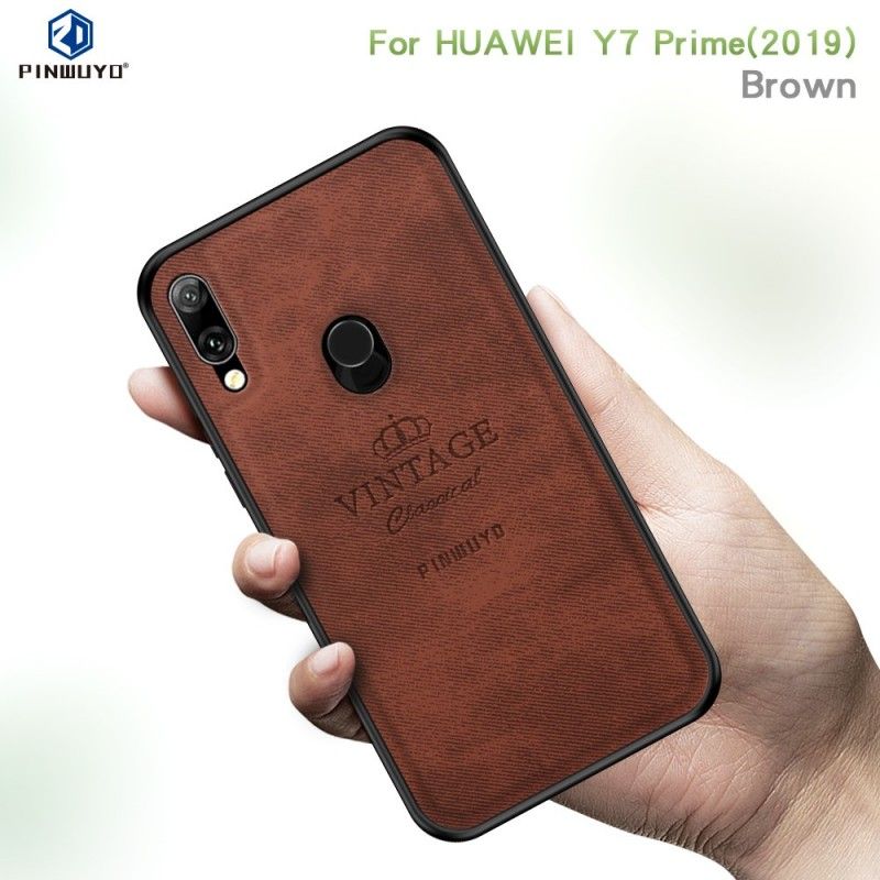 Skal för Huawei Y7 2019 Svart Ära Årgång