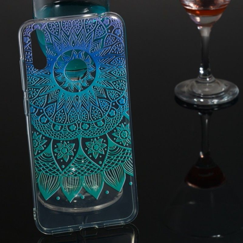 Skal Huawei Y7 2019 Transparent Färgad Mandala