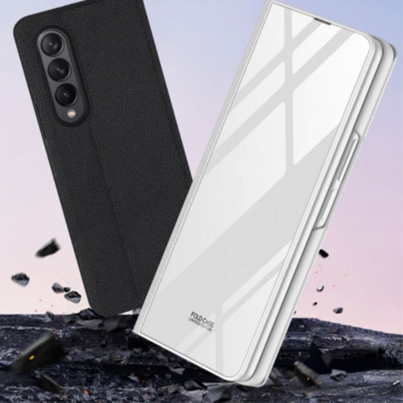 Folio-fodral Samsung Galaxy Z Fold 3 5g Härdat Glasmarmor Gkk