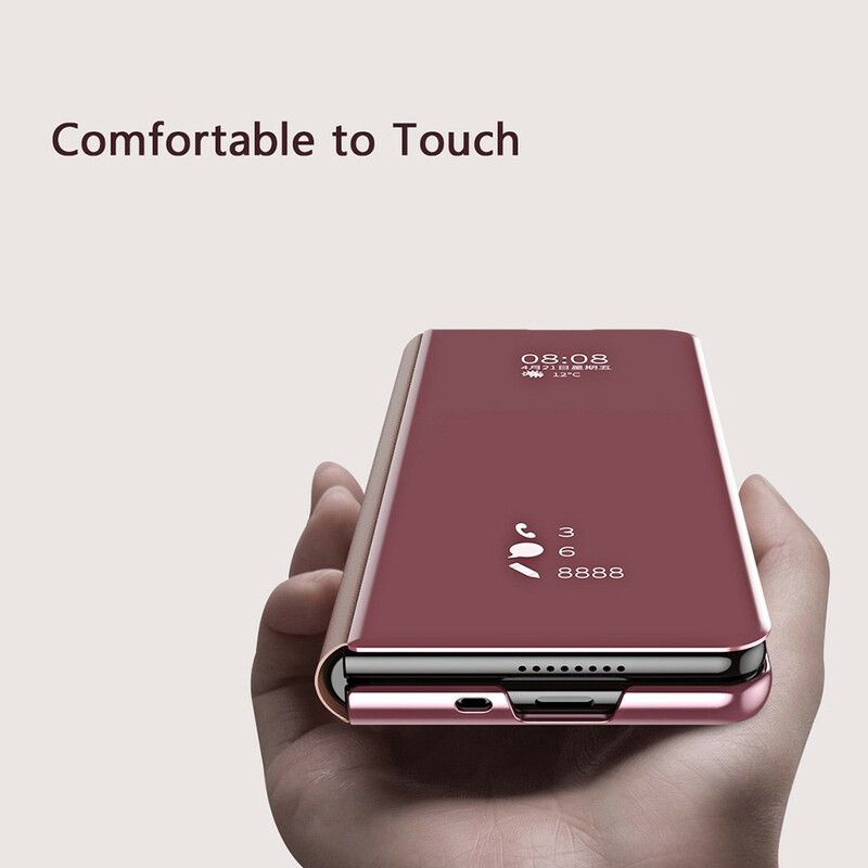 Folio-fodral Samsung Galaxy Z Fold 3 5g Telefonfodral Spegelskydd