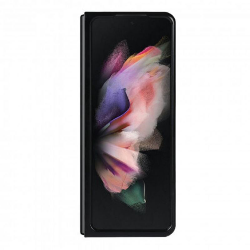 Skal För Samsung Galaxy Z Fold 3 5g Litchi Läderställ