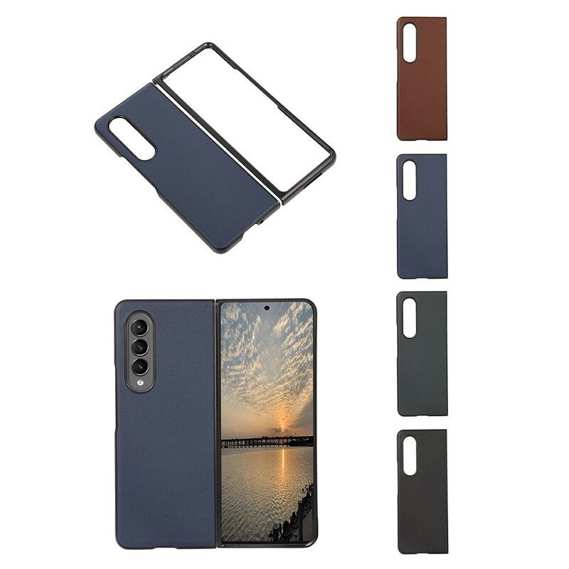 Skal Samsung Galaxy Z Fold 3 5g Telefonfodral Design I Äkta Läder