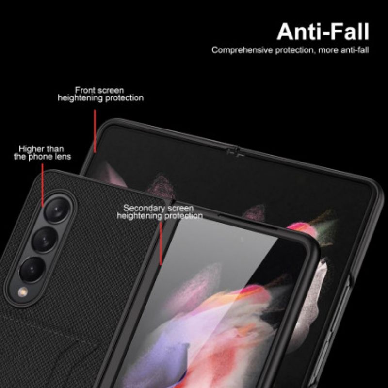 Skal Samsung Galaxy Z Fold 3 5g Telefonfodral Kolfiberkorthållare Gkk