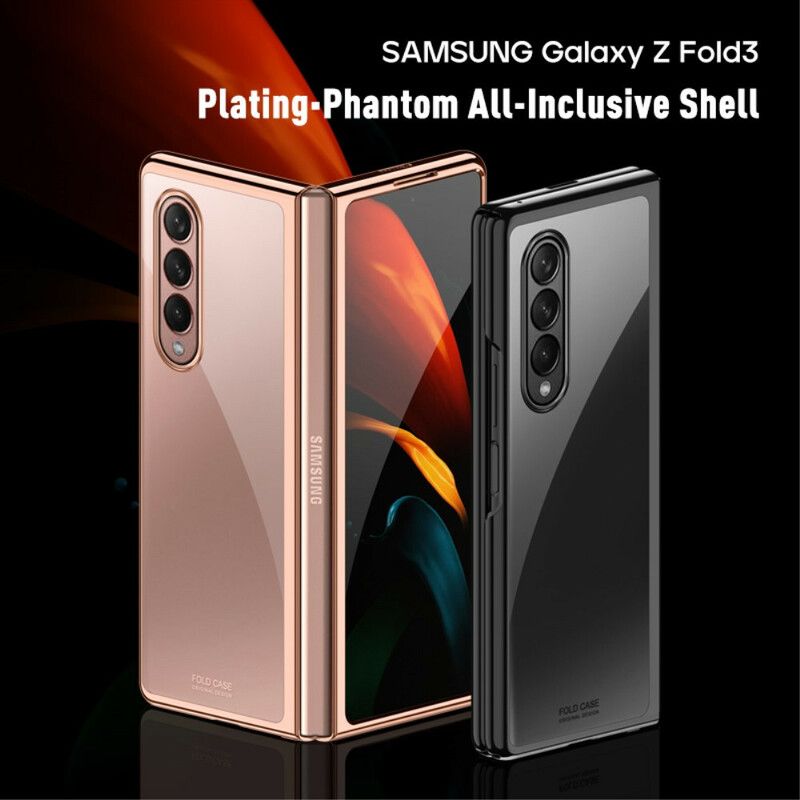 Skal Samsung Galaxy Z Fold 3 5g Telefonfodral Transparenta Metalliska Kanter