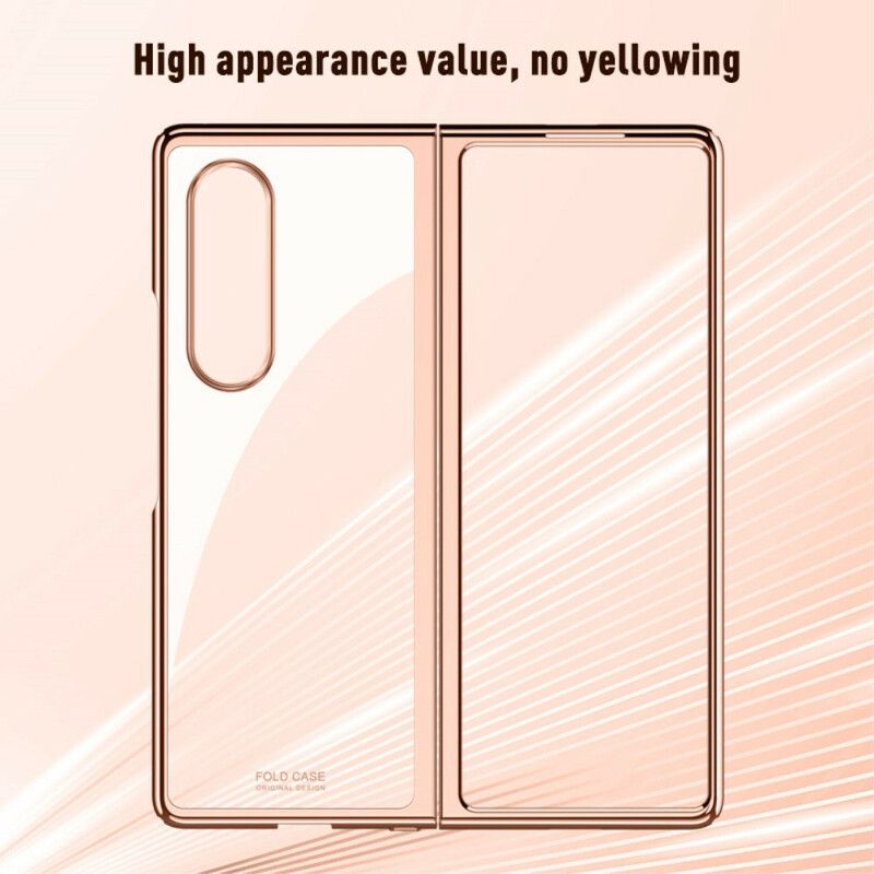 Skal Samsung Galaxy Z Fold 3 5g Telefonfodral Transparenta Metalliska Kanter