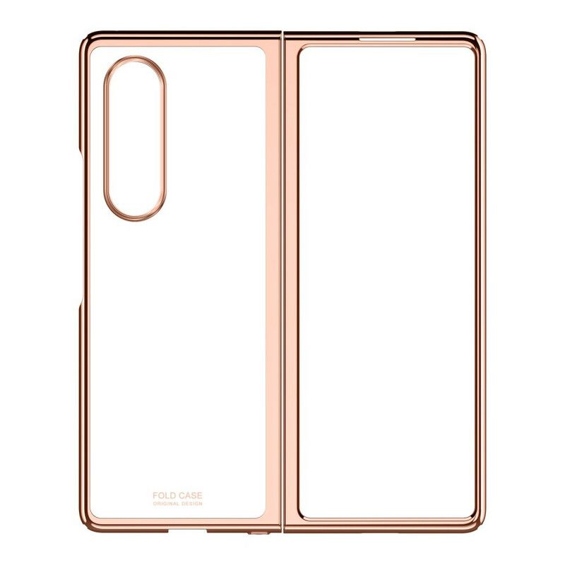 Skal Samsung Galaxy Z Fold 3 5g Telefonfodral Transparenta Metalliska Kanter