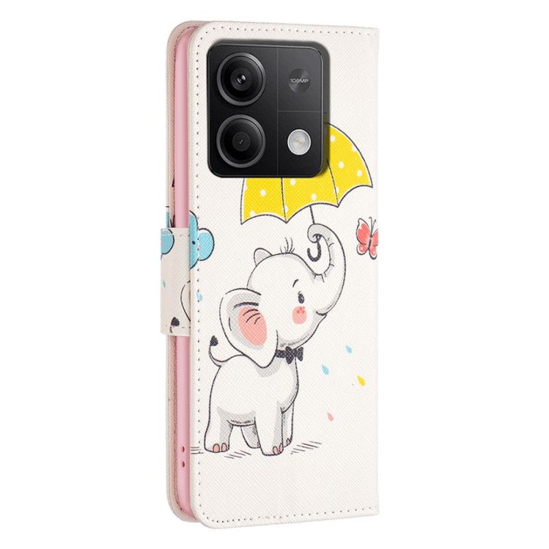 Fodral Xiaomi Redmi Note 13 4g Paraply Och Elefant