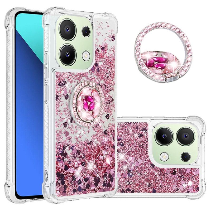 Skal För Xiaomi Redmi Note 13 4g Glitter Ring-stöd