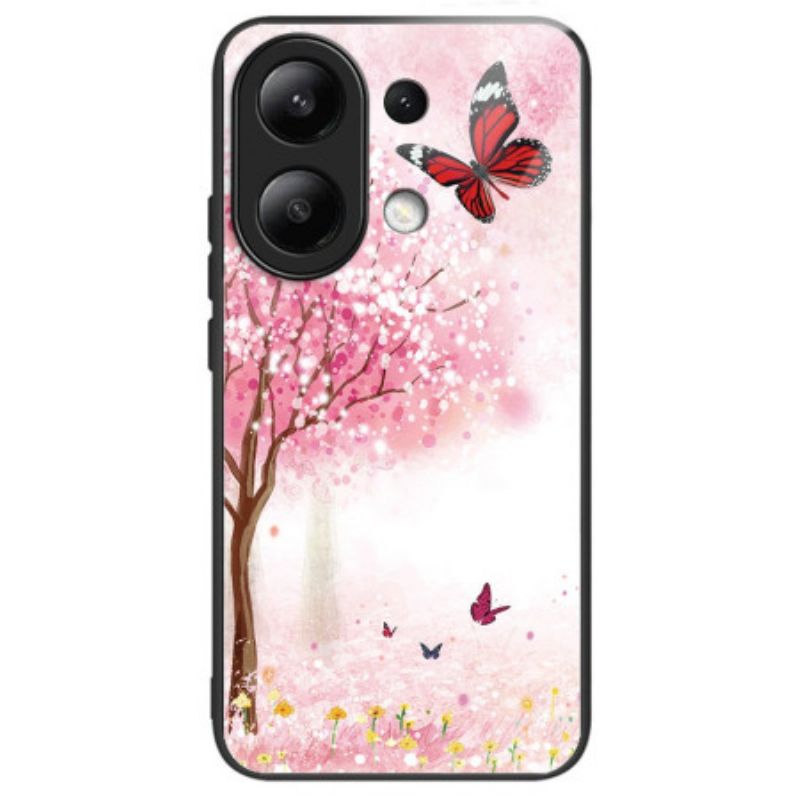 Skal Xiaomi Redmi Note 13 4g Telefonfodral Körsbärsblommor I Härdat Glas