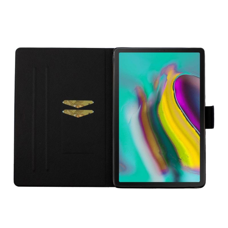 Läderfodral Samsung Galaxy Tab S5e Vit Marmordesign