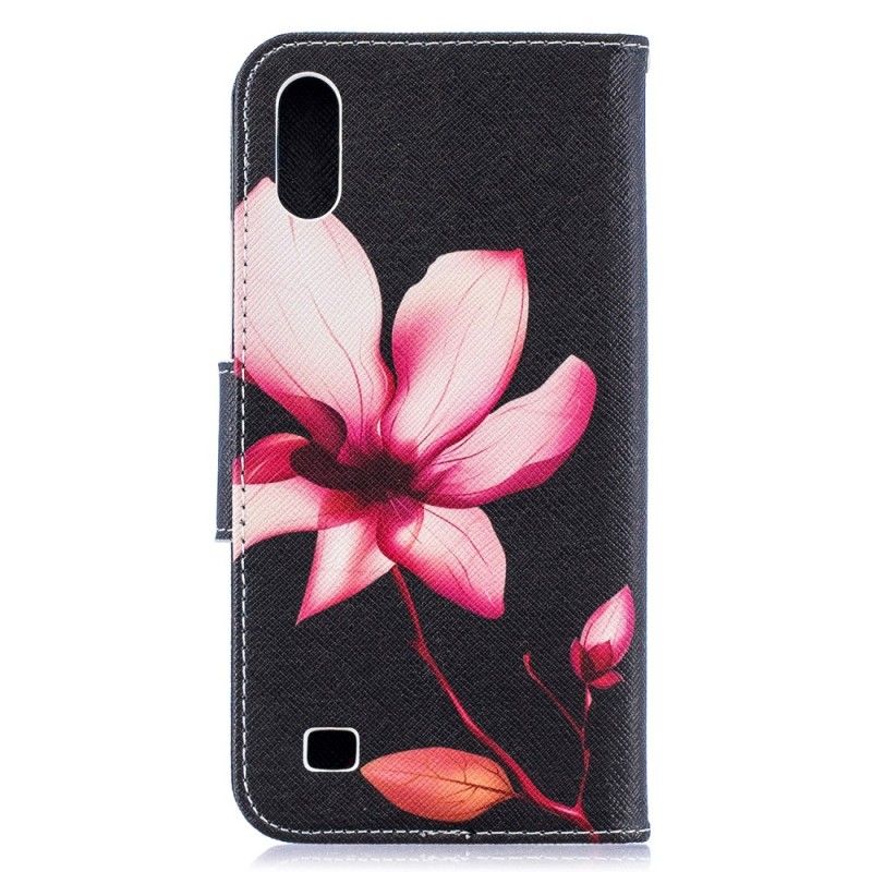 Fodral Samsung Galaxy A10 Rosa Blomma