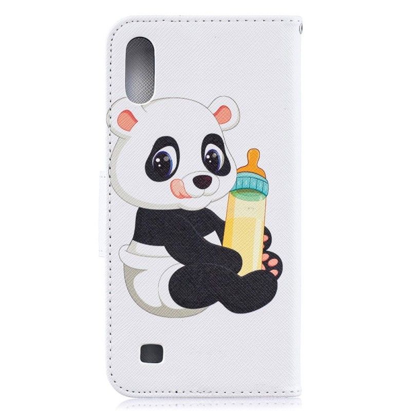 Läderfodral Samsung Galaxy A10 Mobilskal Babypanda