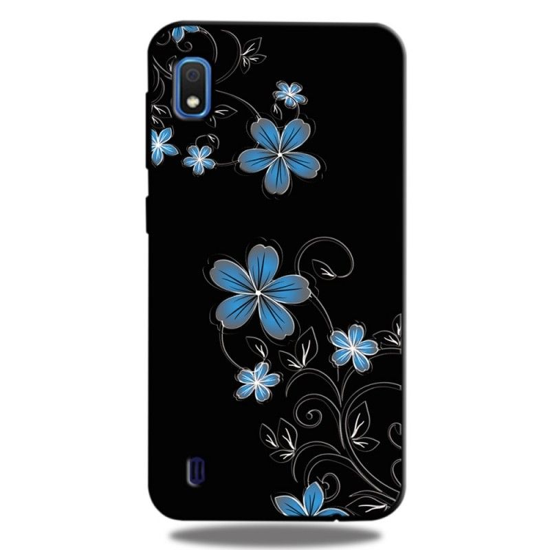 Skal Samsung Galaxy A10 Blå Blommor