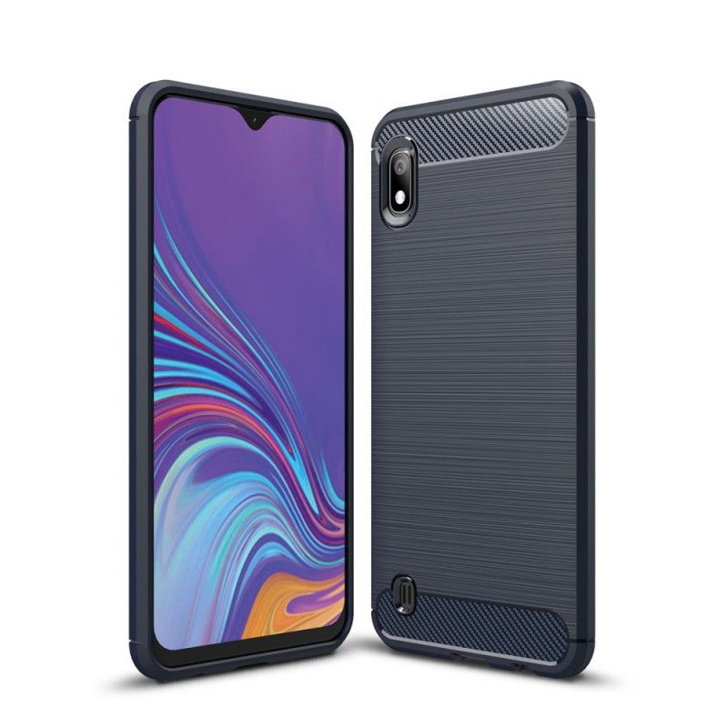 Skal Samsung Galaxy A10 Svart Borstad Kolfiber