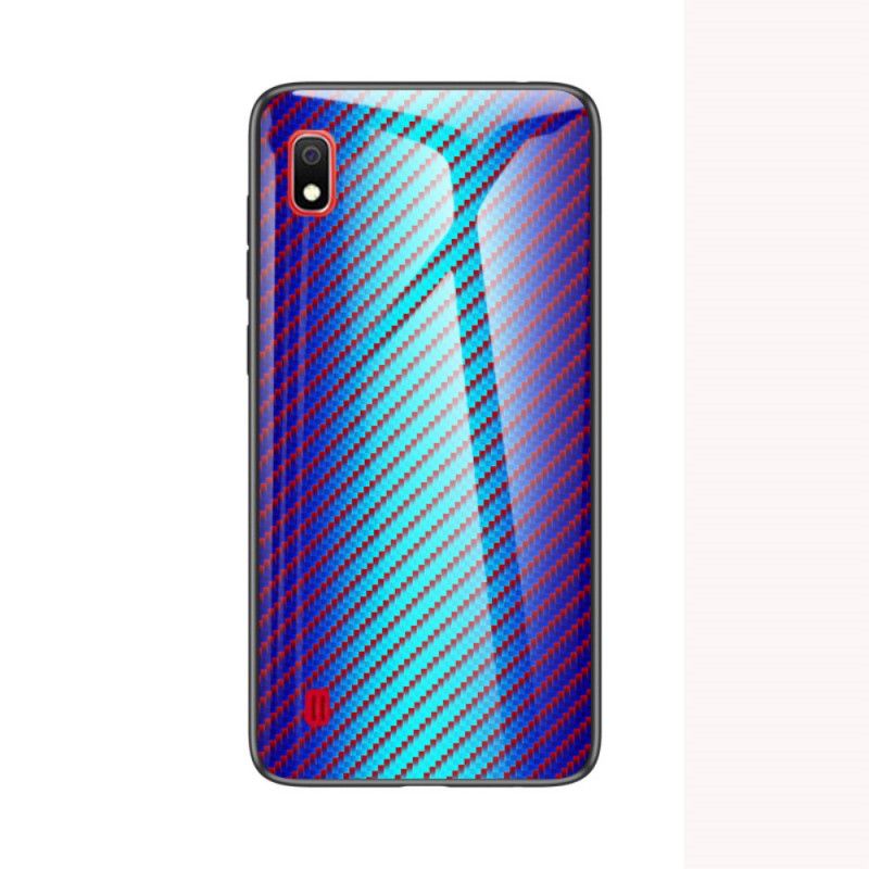 Skal Samsung Galaxy A10 Svart Kolfiberhärdat Glas