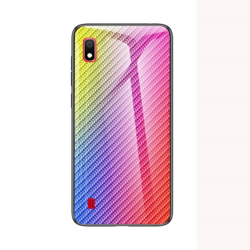 Skal Samsung Galaxy A10 Svart Kolfiberhärdat Glas