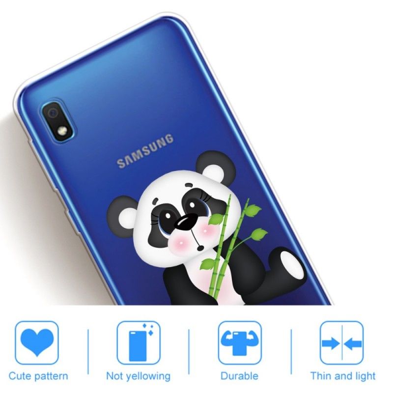 Skal Samsung Galaxy A10 Transparent Ledsen Panda