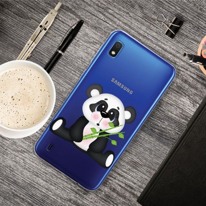 Skal Samsung Galaxy A10 Transparent Ledsen Panda