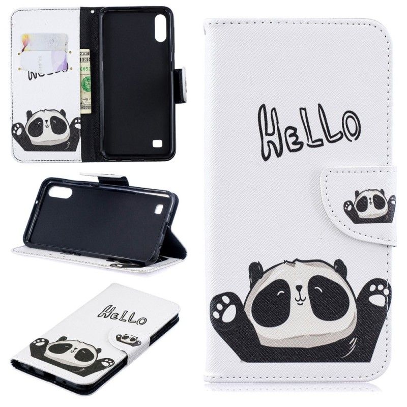 Skyddsfodral Samsung Galaxy A10 Hej Panda