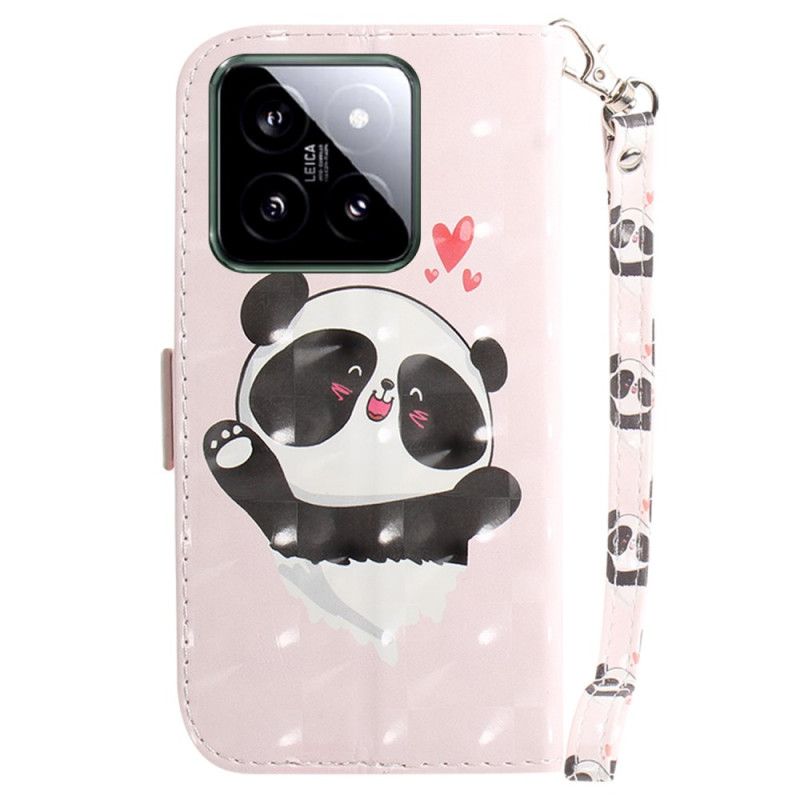 Fodral Xiaomi 14 Panda Love Med Rem