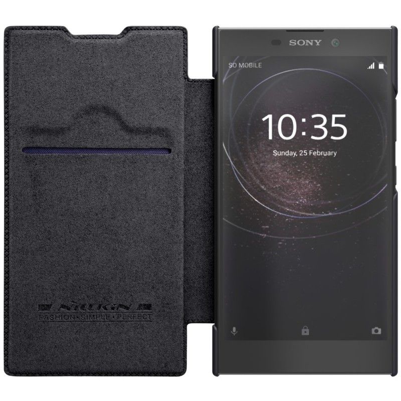 Folio-fodral Sony Xperia L2 Svart Nillkin Qin-Serien