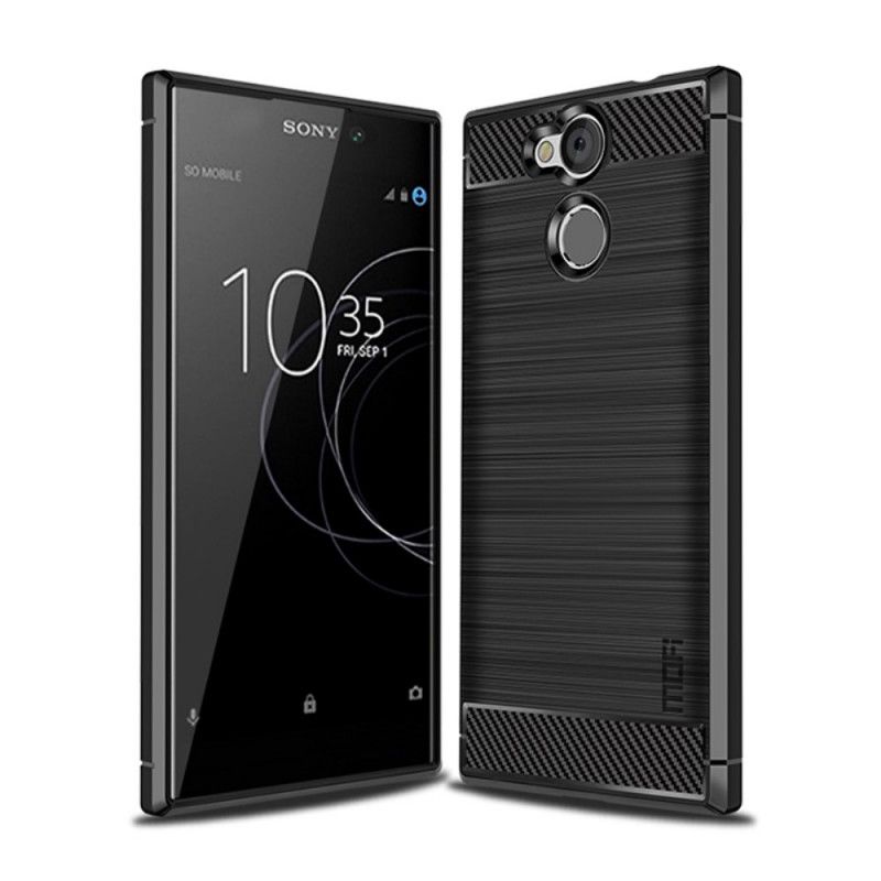 Skal Sony Xperia L2 Svart Mofi Borstat Kolfiber