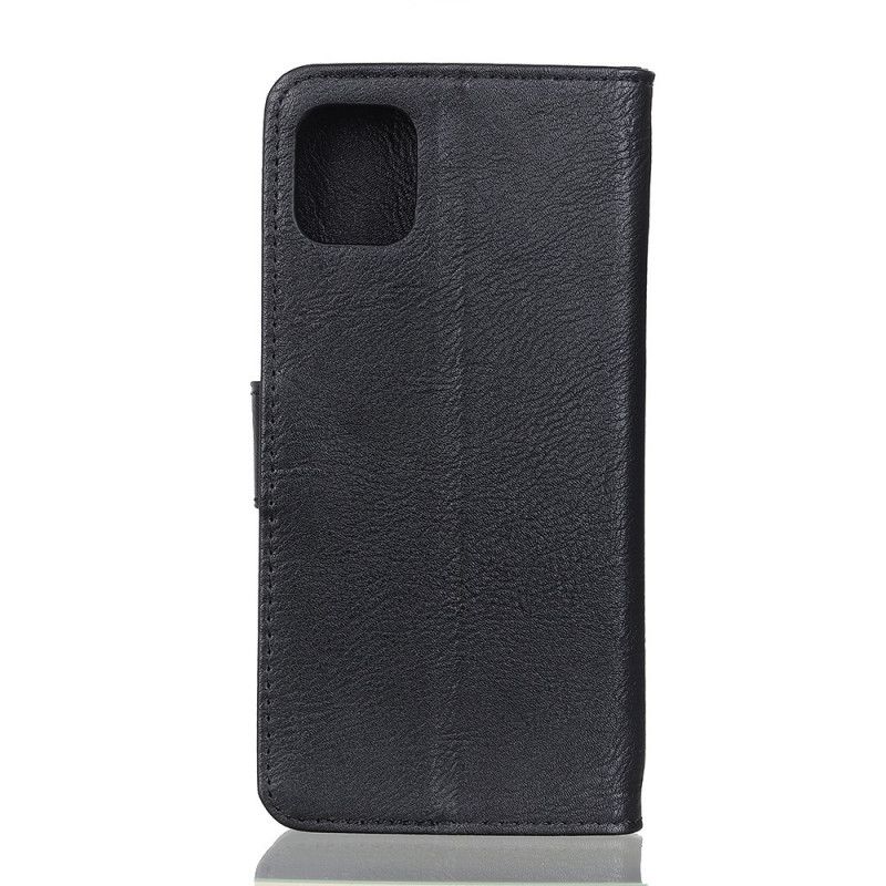 Läderfodral Samsung Galaxy Note 10 Lite Svart Khazneh Konstläder