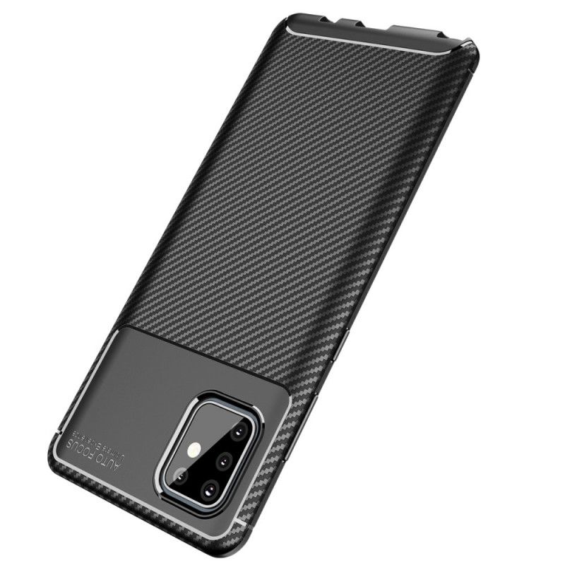 Skal Samsung Galaxy Note 10 Lite Svart Flexibel Kolfiberstruktur