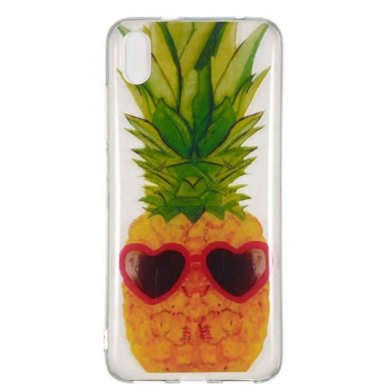 Skal för Xiaomi Redmi 7A Transparent Inkognito Ananas