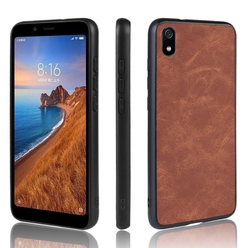 Skal Xiaomi Redmi 7A Brun Premium Lädereffekt