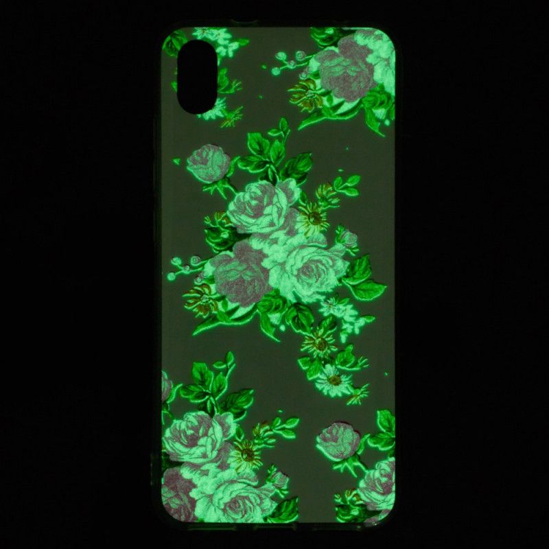 Skal Xiaomi Redmi 7A Fluorescerande Frihetsblommor