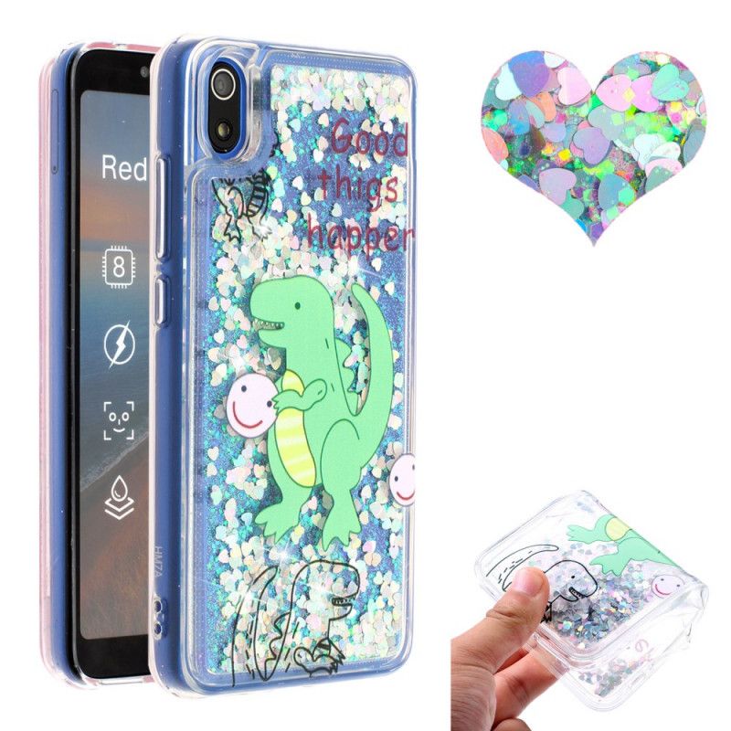 Skal Xiaomi Redmi 7A Glitter Dinosaurie