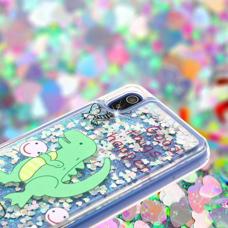 Skal Xiaomi Redmi 7A Glitter Dinosaurie