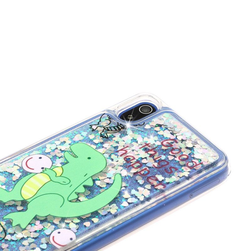 Skal Xiaomi Redmi 7A Glitter Dinosaurie