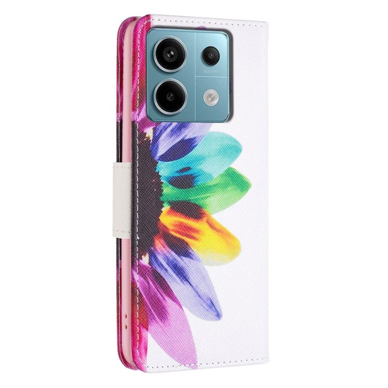 Fodral Xiaomi Redmi Note 13 Pro 5g Akvarellblomma