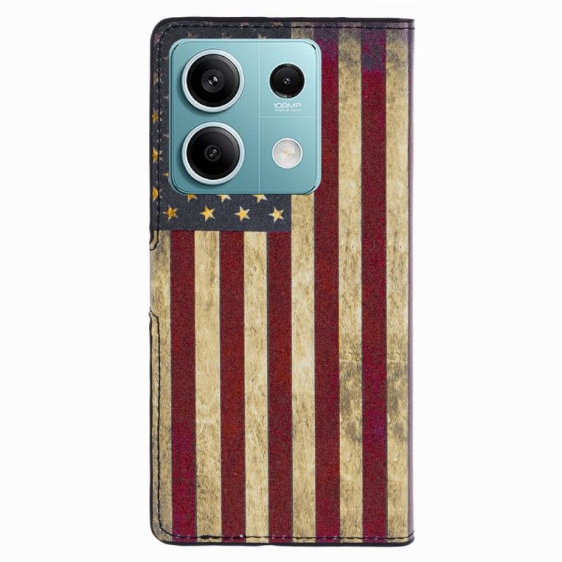 Fodral Xiaomi Redmi Note 13 Pro 5g Vintage Amerikansk Flagga