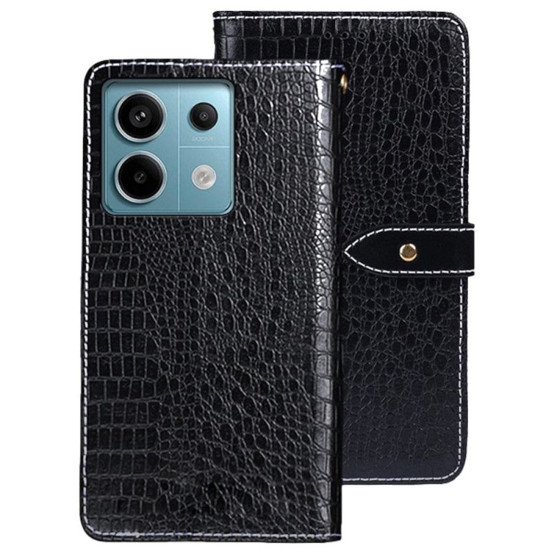 Läderfodral Xiaomi Redmi Note 13 Pro 5g Telefonfodral Idewei Crocodile Style