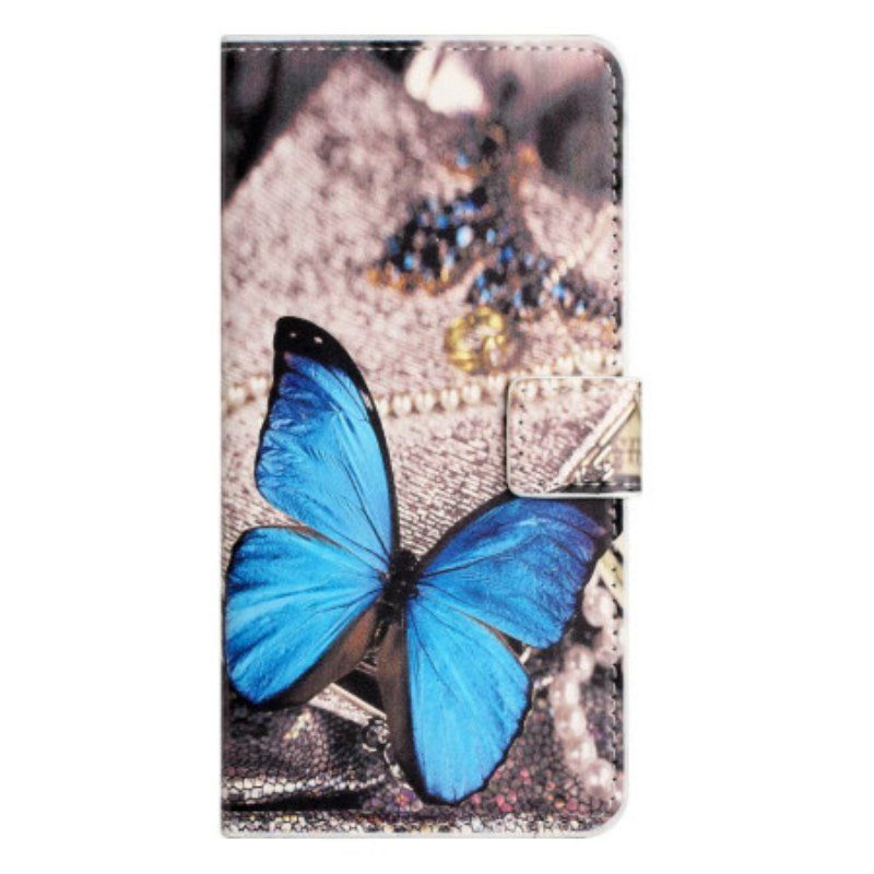 Fodral iPhone 14 Pro Blå Fjäril