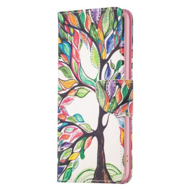 Folio-fodral iPhone 14 Pro Trädmålning