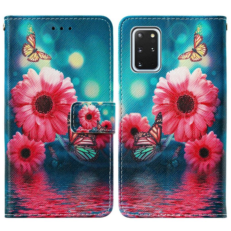 Fodral Samsung Galaxy S20 Plus / S20 Plus 5G Blommor Och Fjärilar