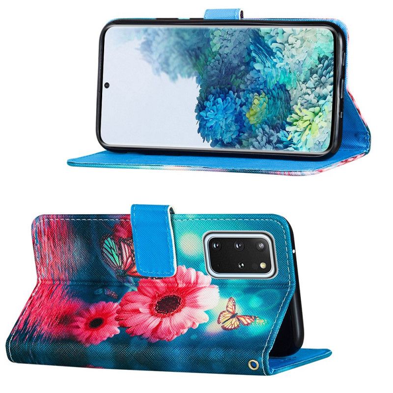 Fodral Samsung Galaxy S20 Plus / S20 Plus 5G Blommor Och Fjärilar