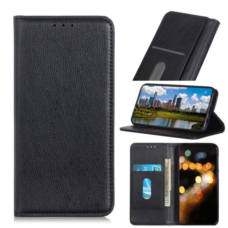 Folio-fodral för Samsung Galaxy S20 Plus / S20 Plus 5G Svart Elegant Delat Läder